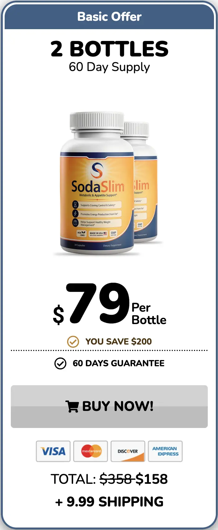 Sodaslim one bottle