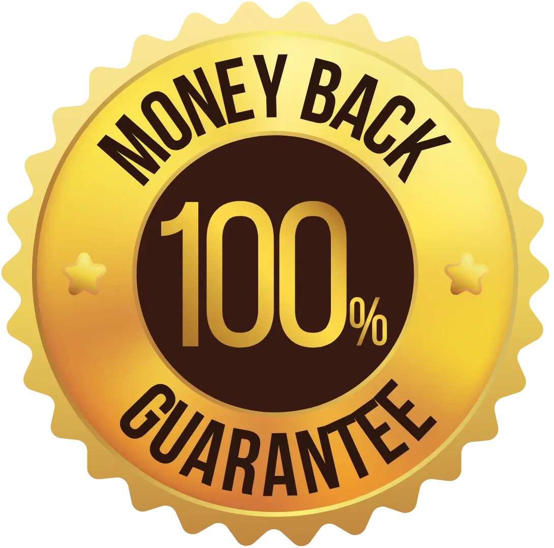Sodaslim guarantee badge